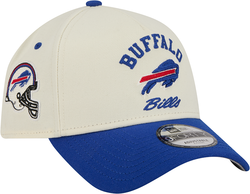 Buffalo Bills Chrome White Arched 9FORTY A-Frame Snapback Hat
