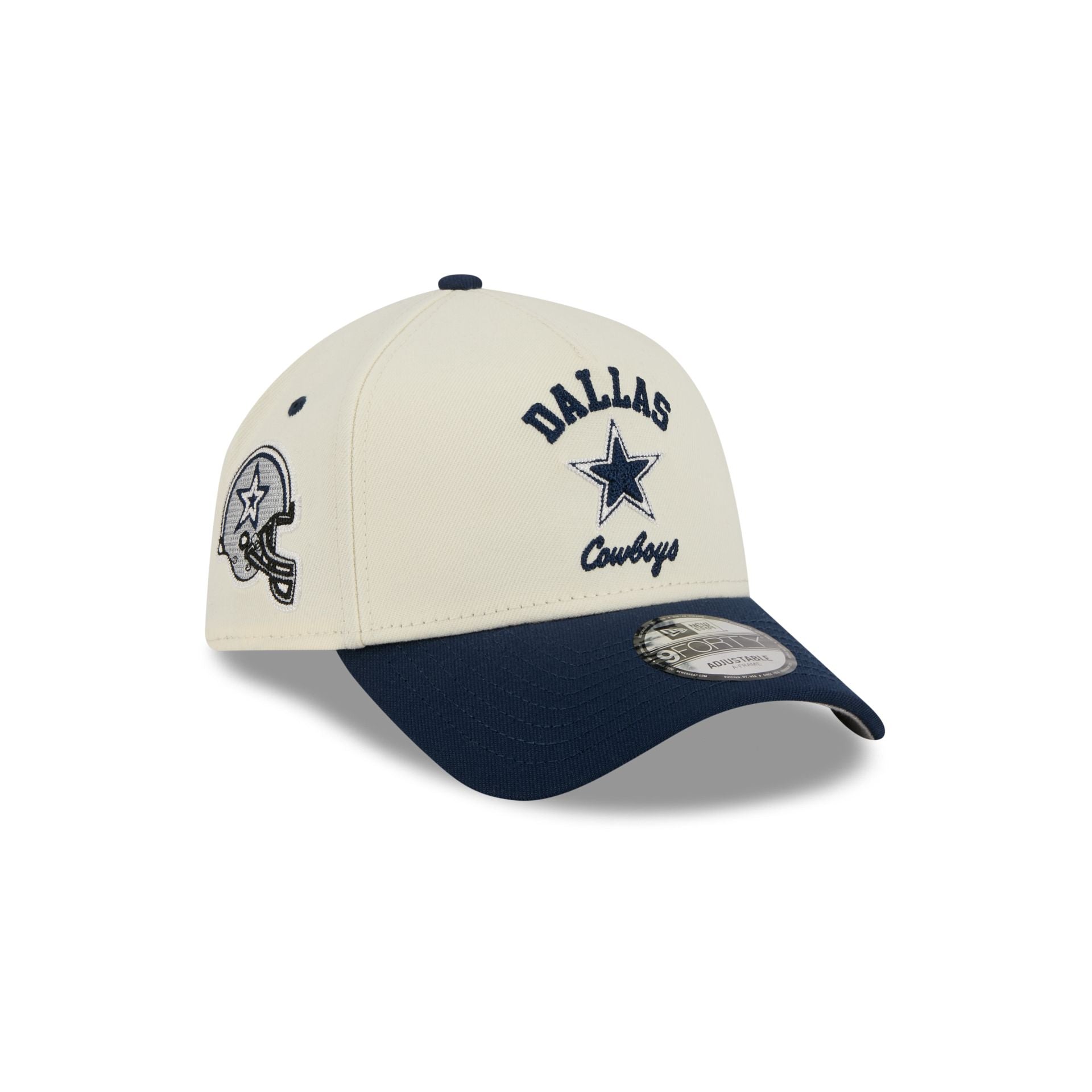 Dallas Cowboys Chrome White Arched 9FORTY A-Frame Snapback Hat