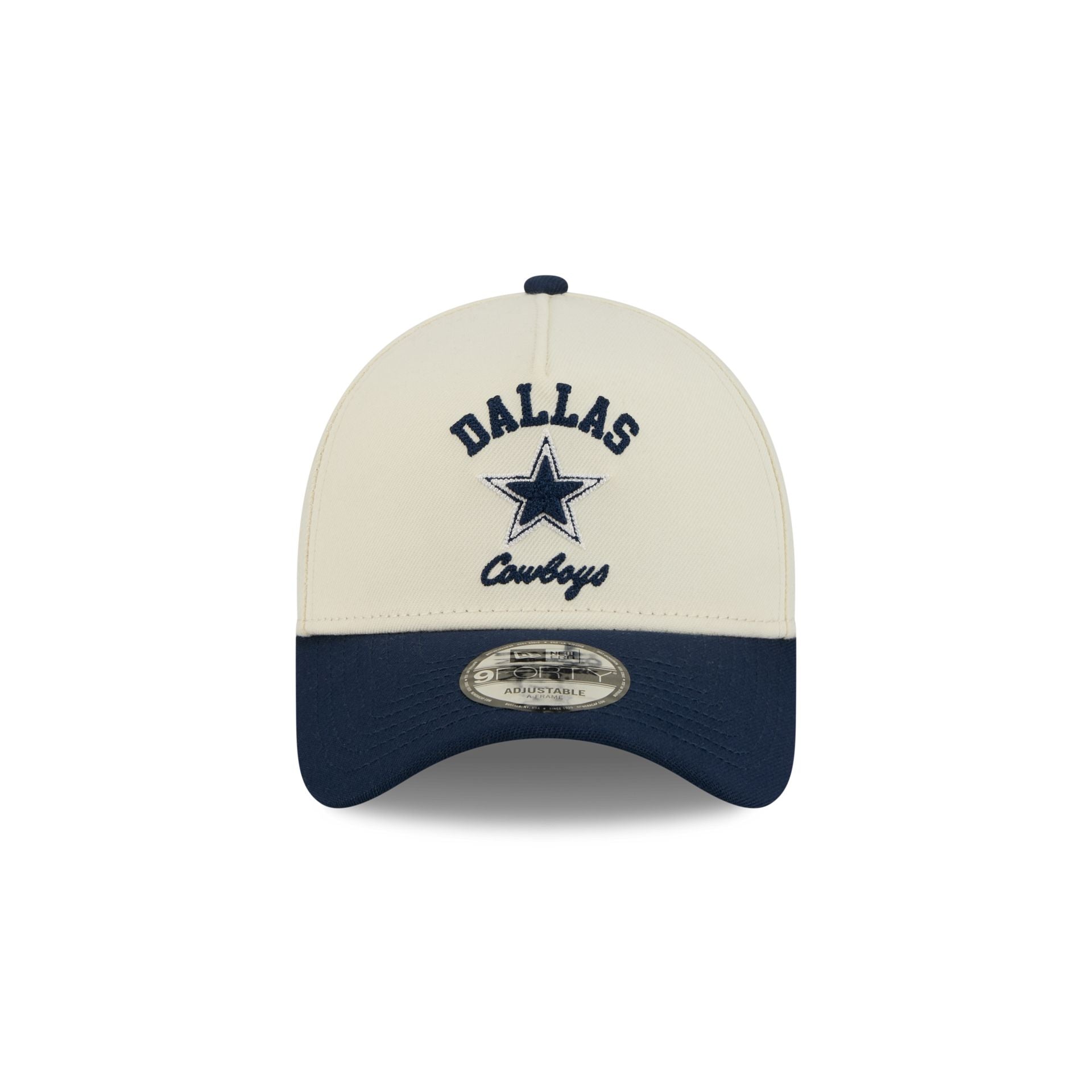 Dallas Cowboys Chrome White Arched 9FORTY A-Frame Snapback Hat