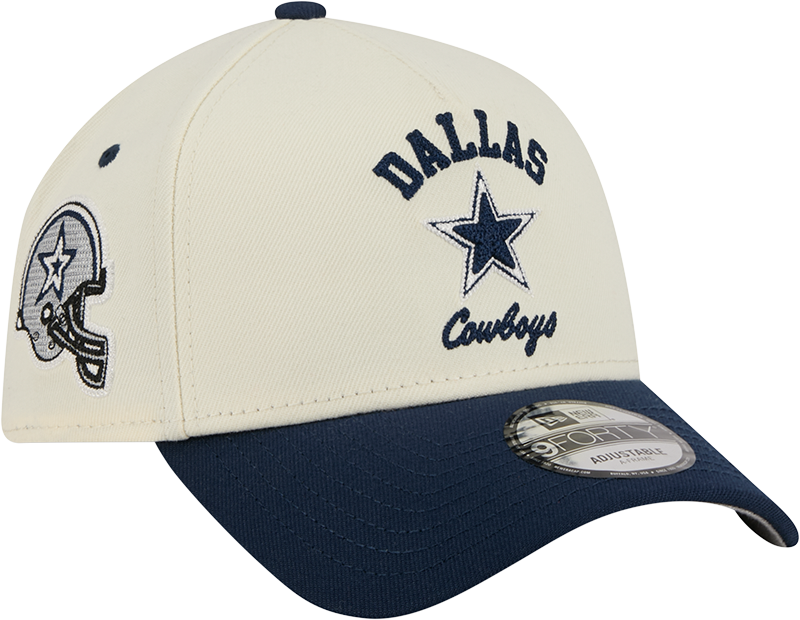 Dallas Cowboys Chrome White Arched 9FORTY A-Frame Snapback Hat