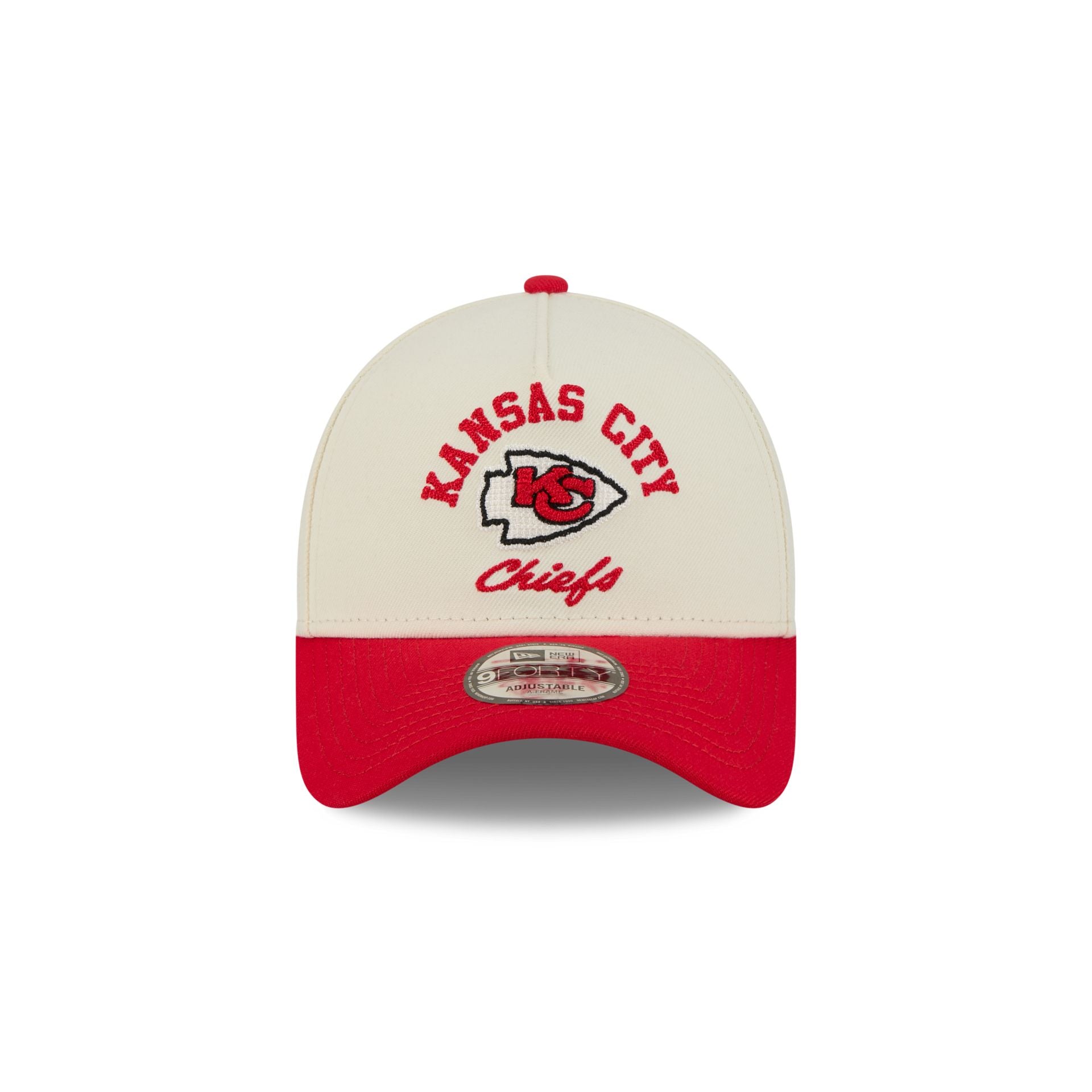 Kansas City Chiefs Chrome White Arched 9FORTY A-Frame Snapback Hat