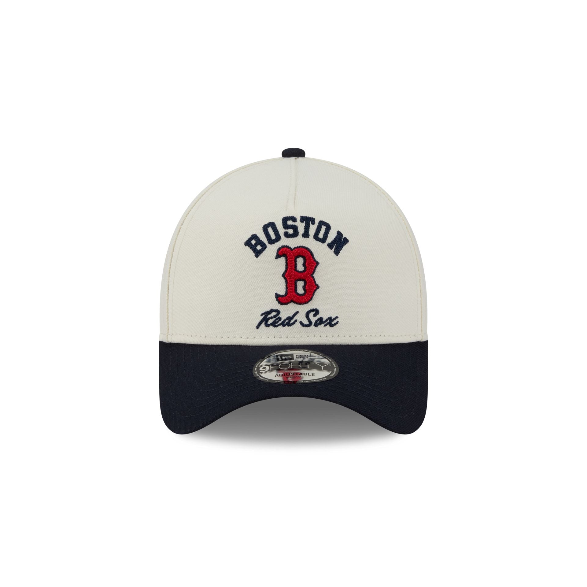 Boston Red Sox Chrome White Arched 9FORTY A-Frame Snapback Hat