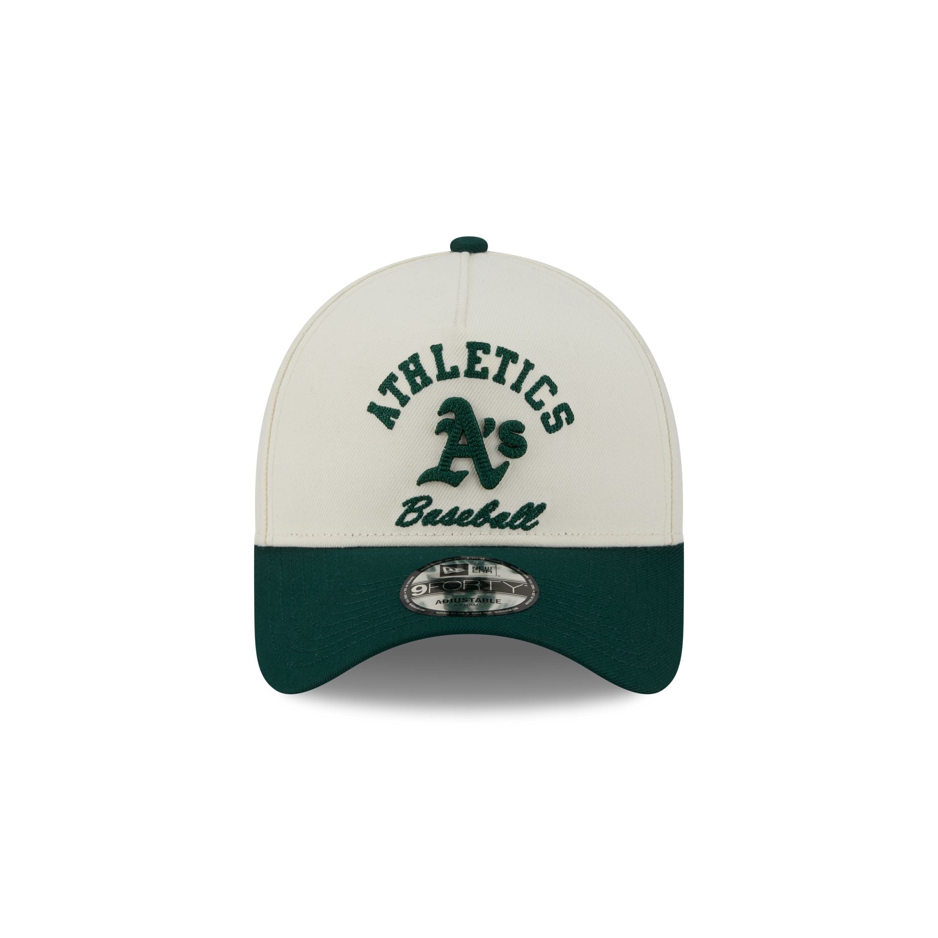 Athletics Chrome White Arched 9FORTY A-Frame Snapback Hat