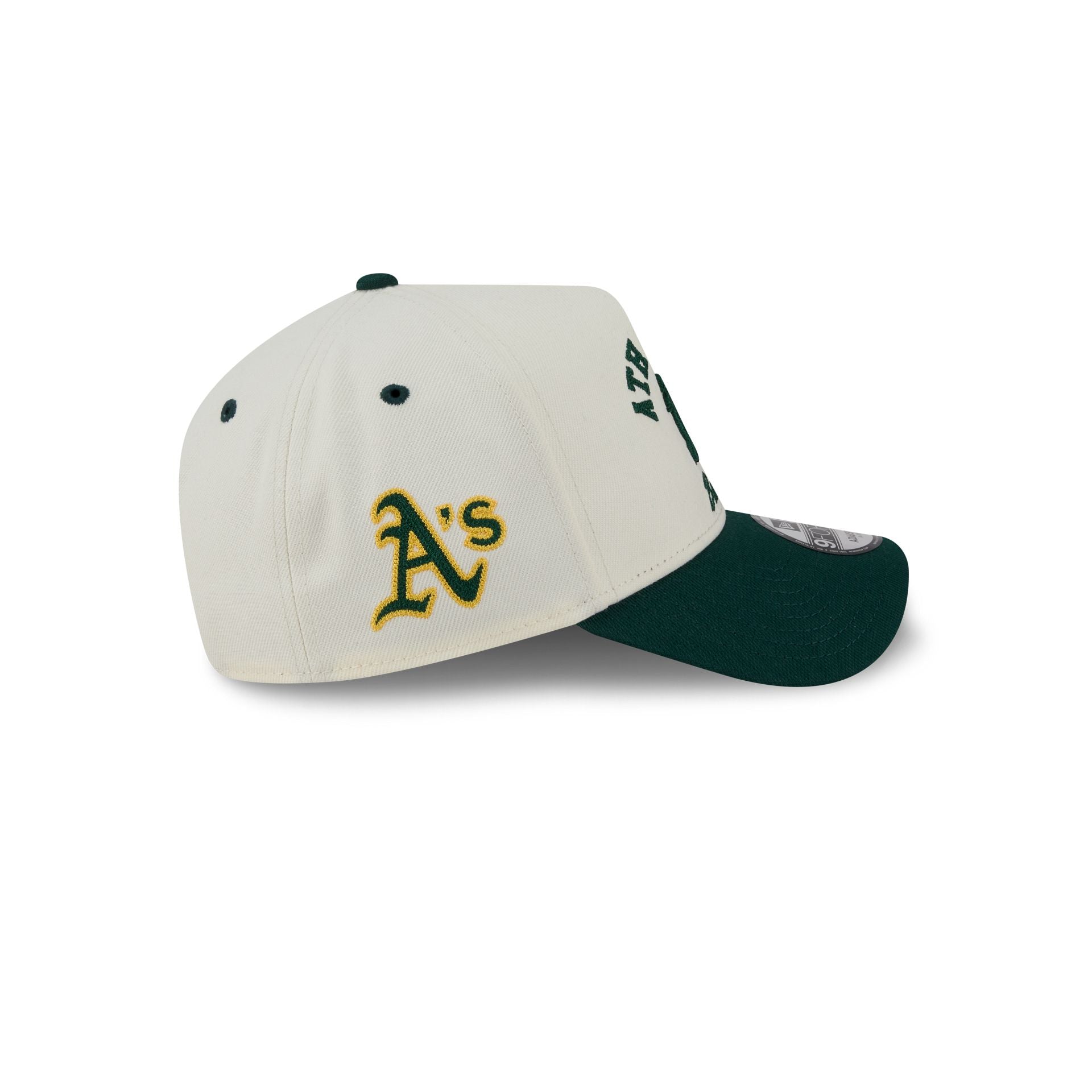 Athletics Chrome White Arched 9FORTY A-Frame Snapback Hat