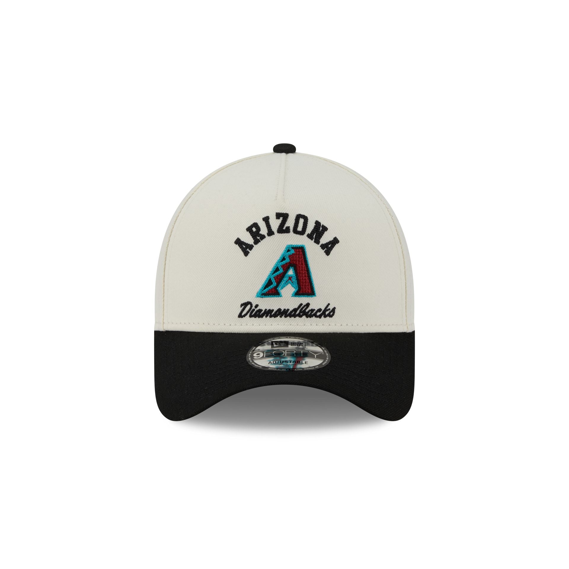 Arizona Diamondbacks Chrome White Arched 9FORTY A-Frame Snapback Hat