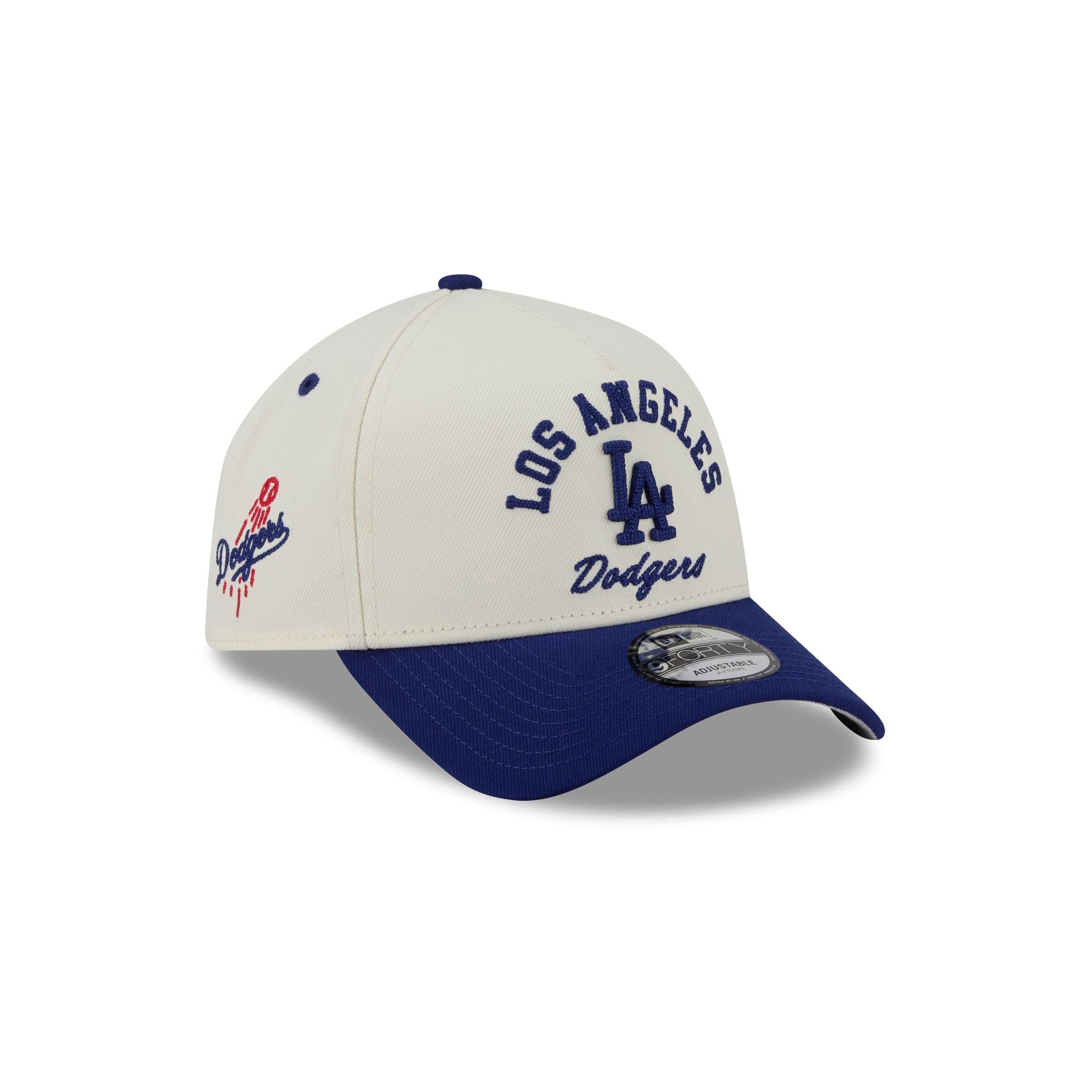 Los Angeles Dodgers Chrome White Arched 9FORTY A-Frame Snapback Hat