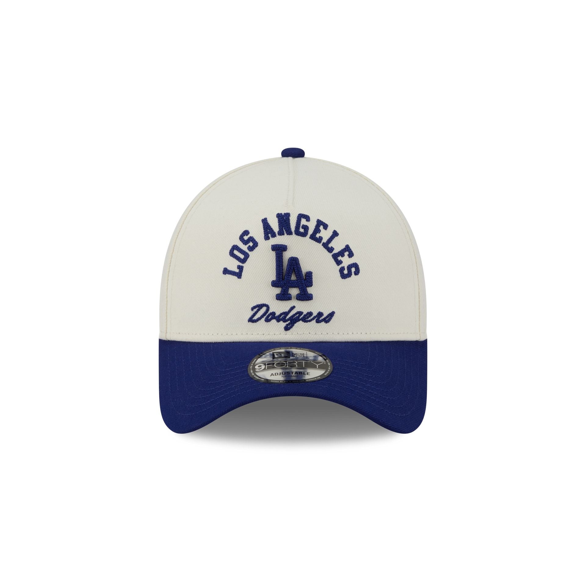 Los Angeles Dodgers Chrome White Arched 9FORTY A-Frame Snapback Hat