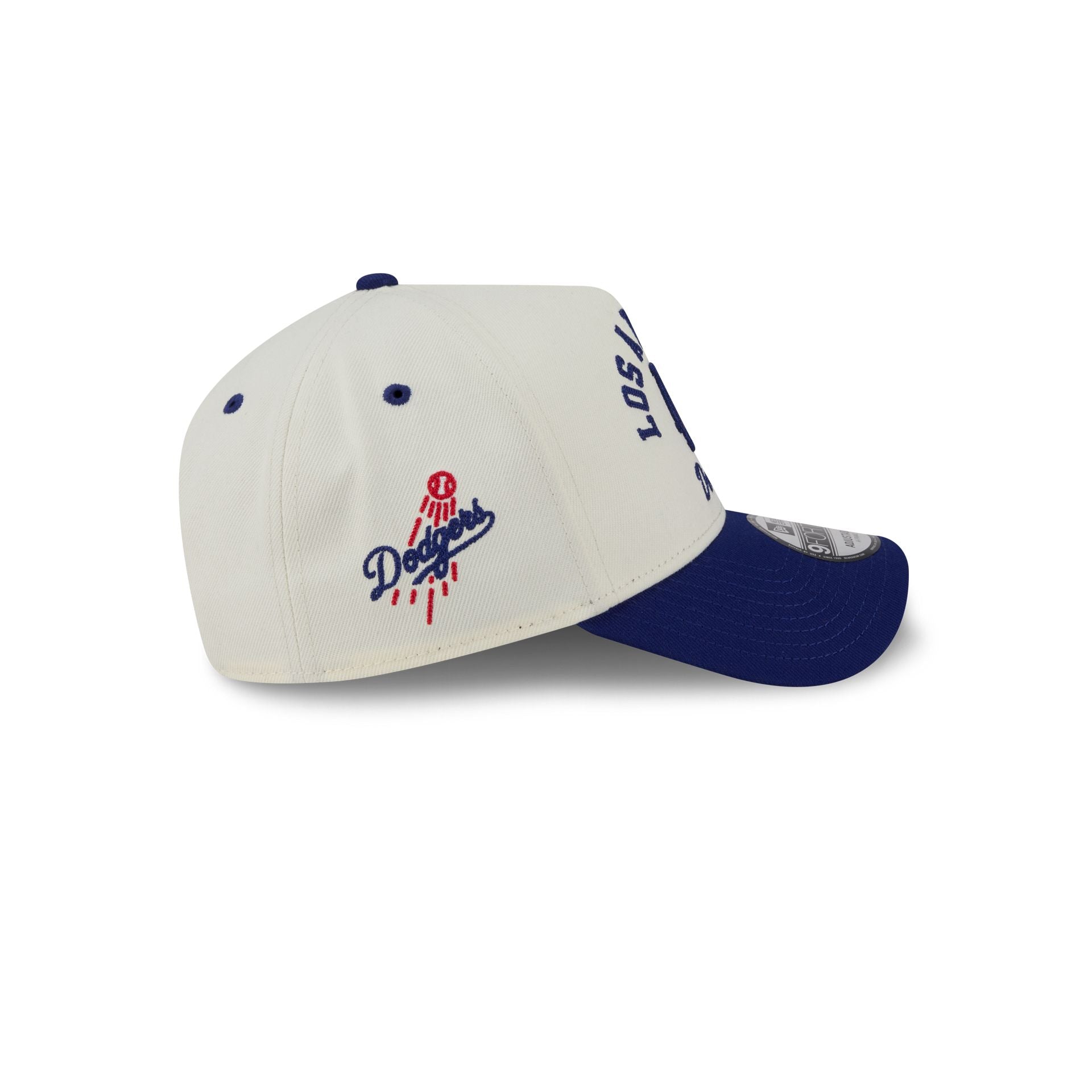 Los Angeles Dodgers Chrome White Arched 9FORTY A-Frame Snapback Hat