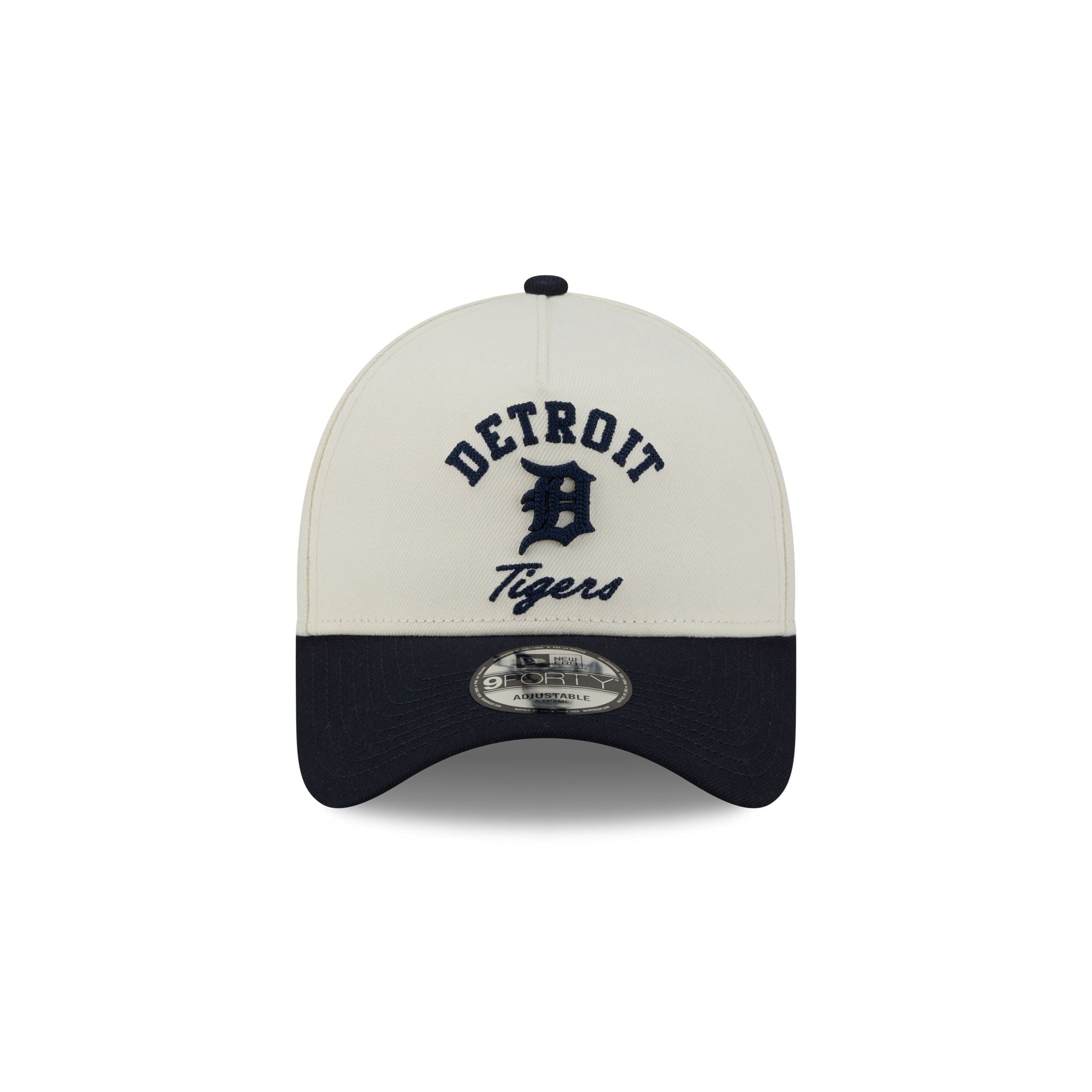 Detroit Tigers Chrome White Arched 9FORTY A-Frame Snapback Hat