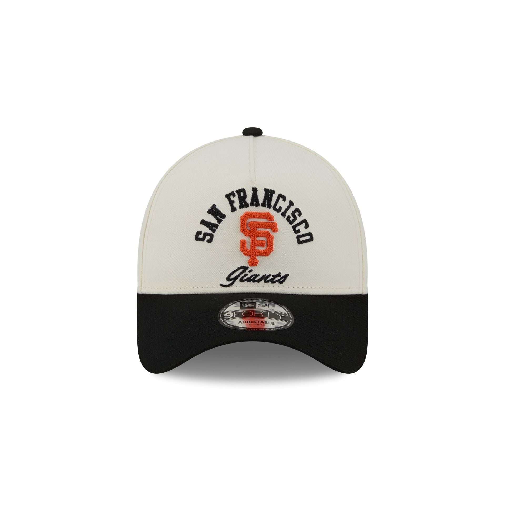 San Francisco Giants Chrome White Arched 9FORTY A-Frame Snapback Hat
