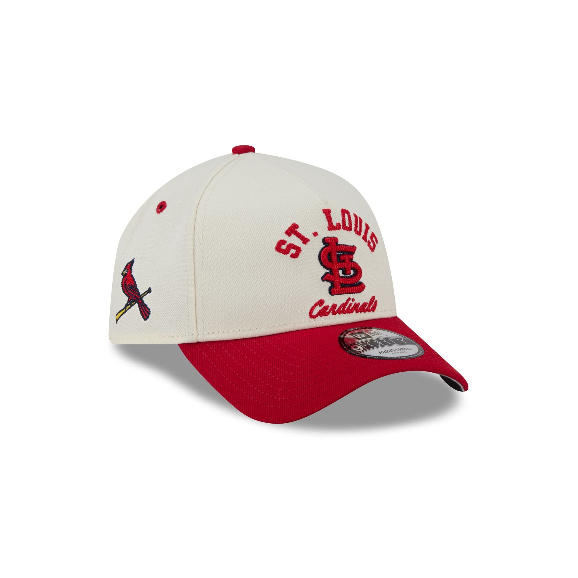 St. Louis Cardinals Chrome White Arched 9FORTY A-Frame Snapback Hat