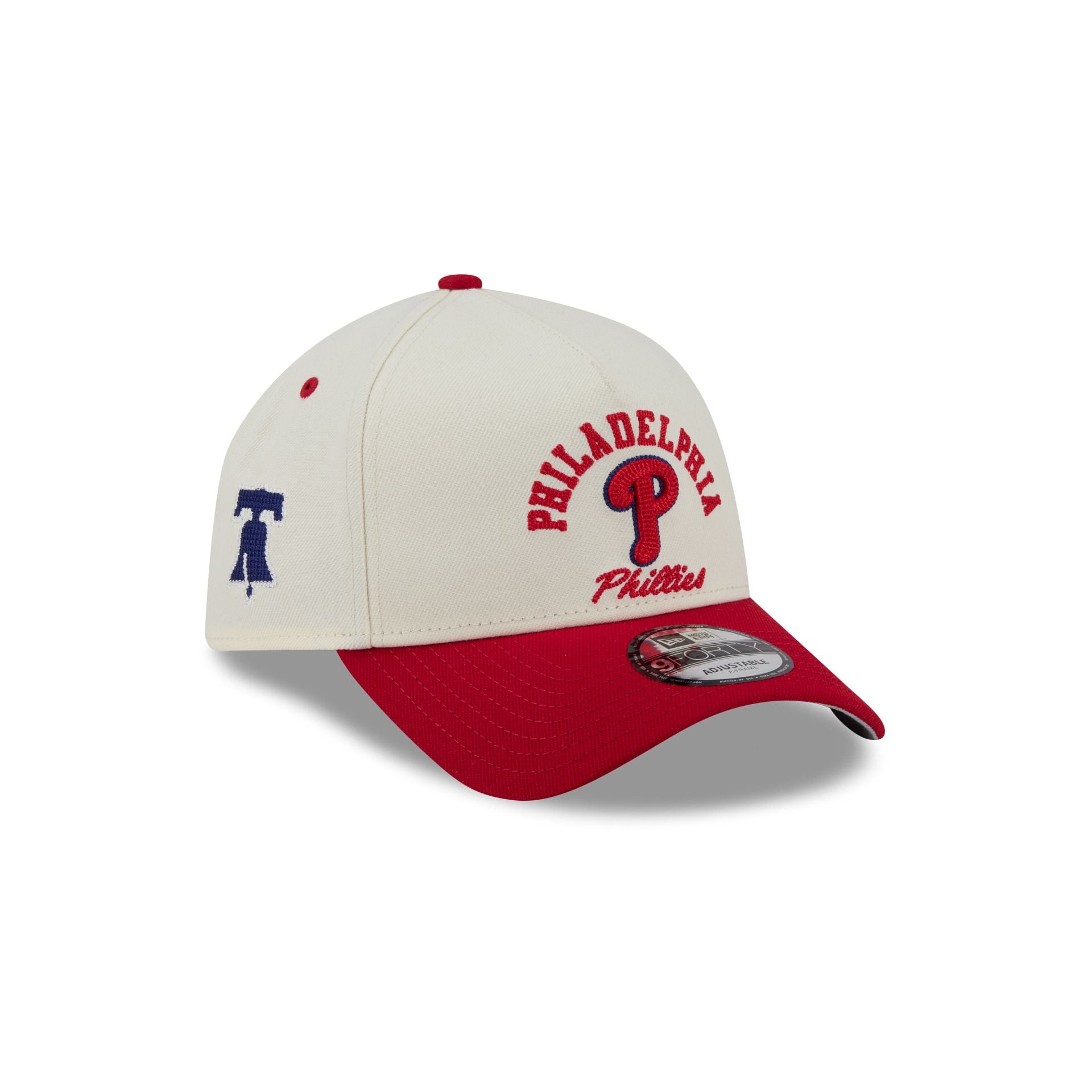 Philadelphia Phillies Chrome White Arched 9FORTY A-Frame Snapback Hat