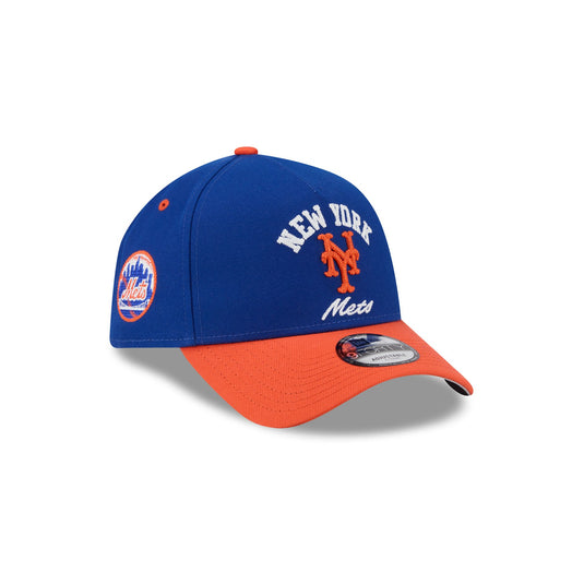 New York Mets Arched 9FORTY A-Frame Snapback Hat - New Era Cap
