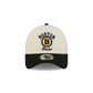 Boston Bruins Chrome White Arched 9FORTY A-Frame Snapback Hat