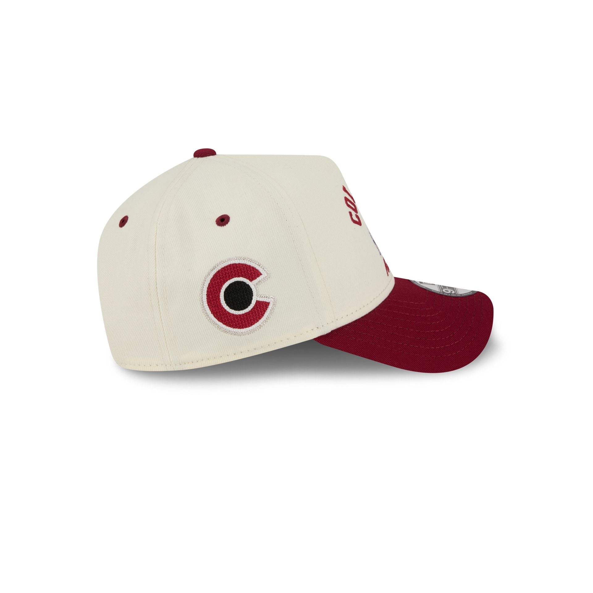 Colorado Avalanche Chrome White Arched 9FORTY A-Frame Snapback Hat