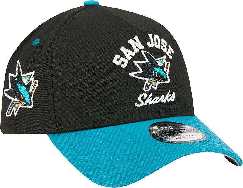 San Jose Sharks Arched 9FORTY A-Frame Snapback Hat