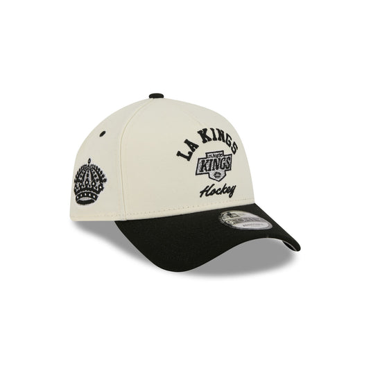 Los Angeles Kings Chrome White Arched 9FORTY A-Frame Snapback Hat - New Era Cap