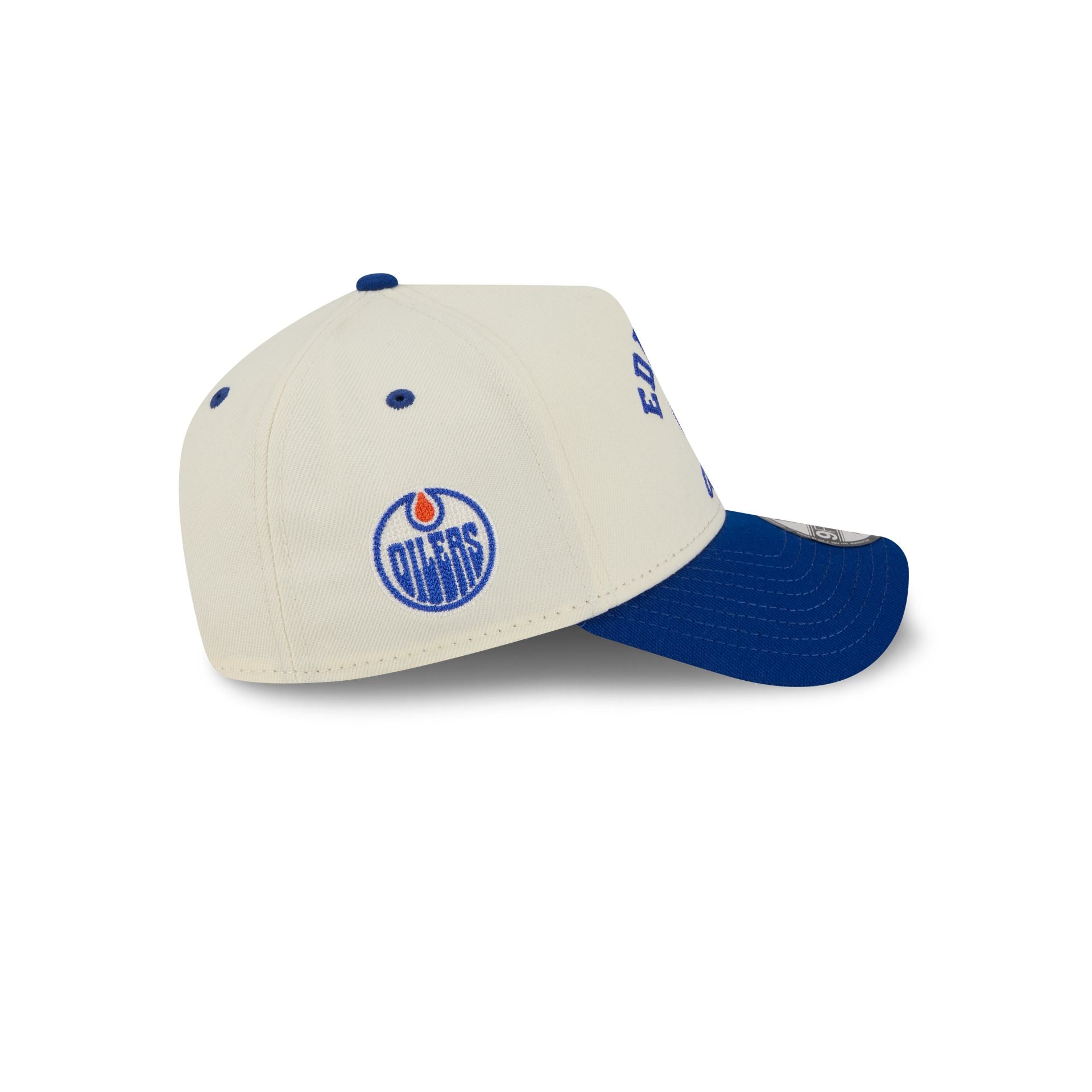 Edmonton Oilers Chrome White Arched 9FORTY A-Frame Snapback Hat