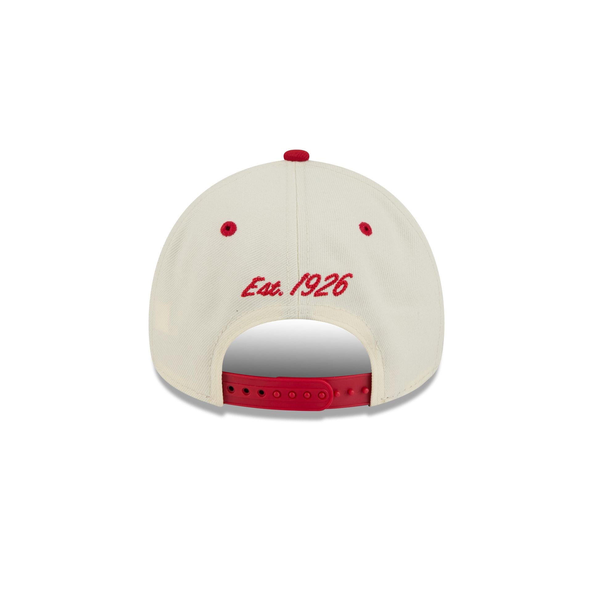 Detroit Red Wings Chrome White Arched 9FORTY A-Frame Snapback Hat