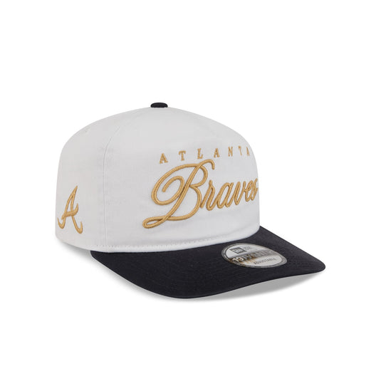 Atlanta Braves Gold Scripted 19TWENTY Adjustable Hat - New Era Cap
