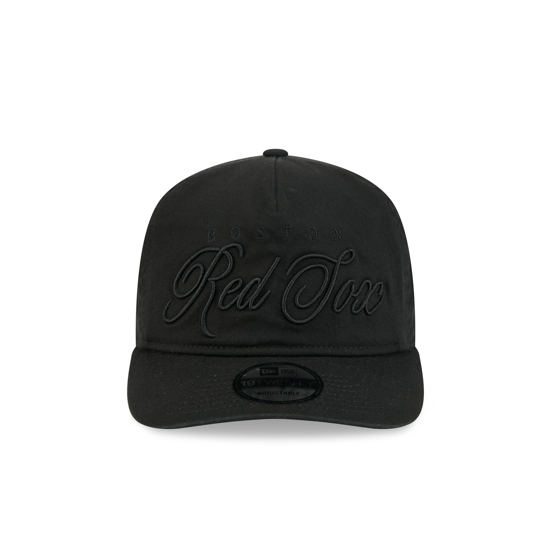 Boston Red Sox All Black Scripted 19TWENTY Adjustable Hat