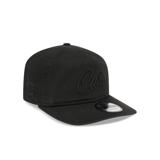Chicago Cubs All Black Scripted 19TWENTY Adjustable Hat - New Era Cap
