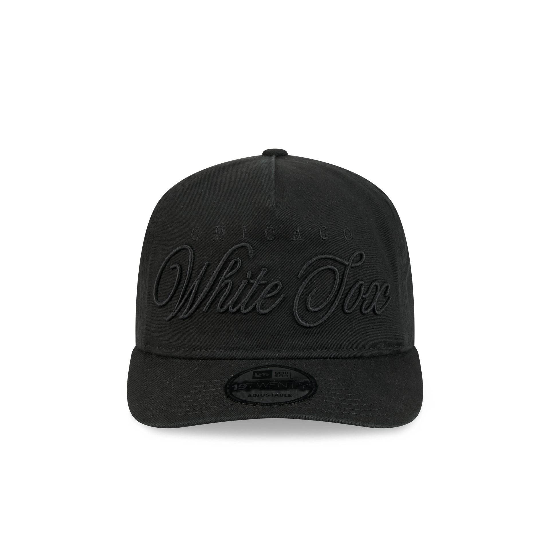 Chicago White Sox All Black Scripted 19TWENTY Adjustable Hat