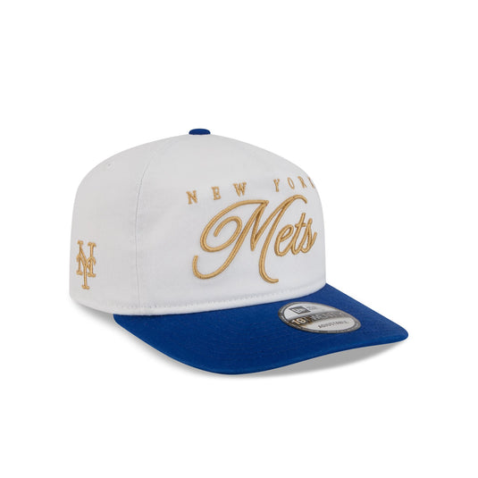 New York Mets Gold Scripted 19TWENTY Adjustable Hat - New Era Cap