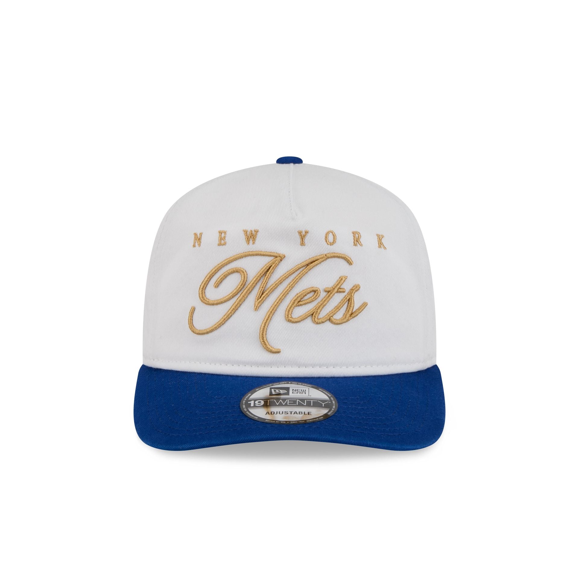 New York Mets Gold Scripted 19TWENTY Adjustable Hat