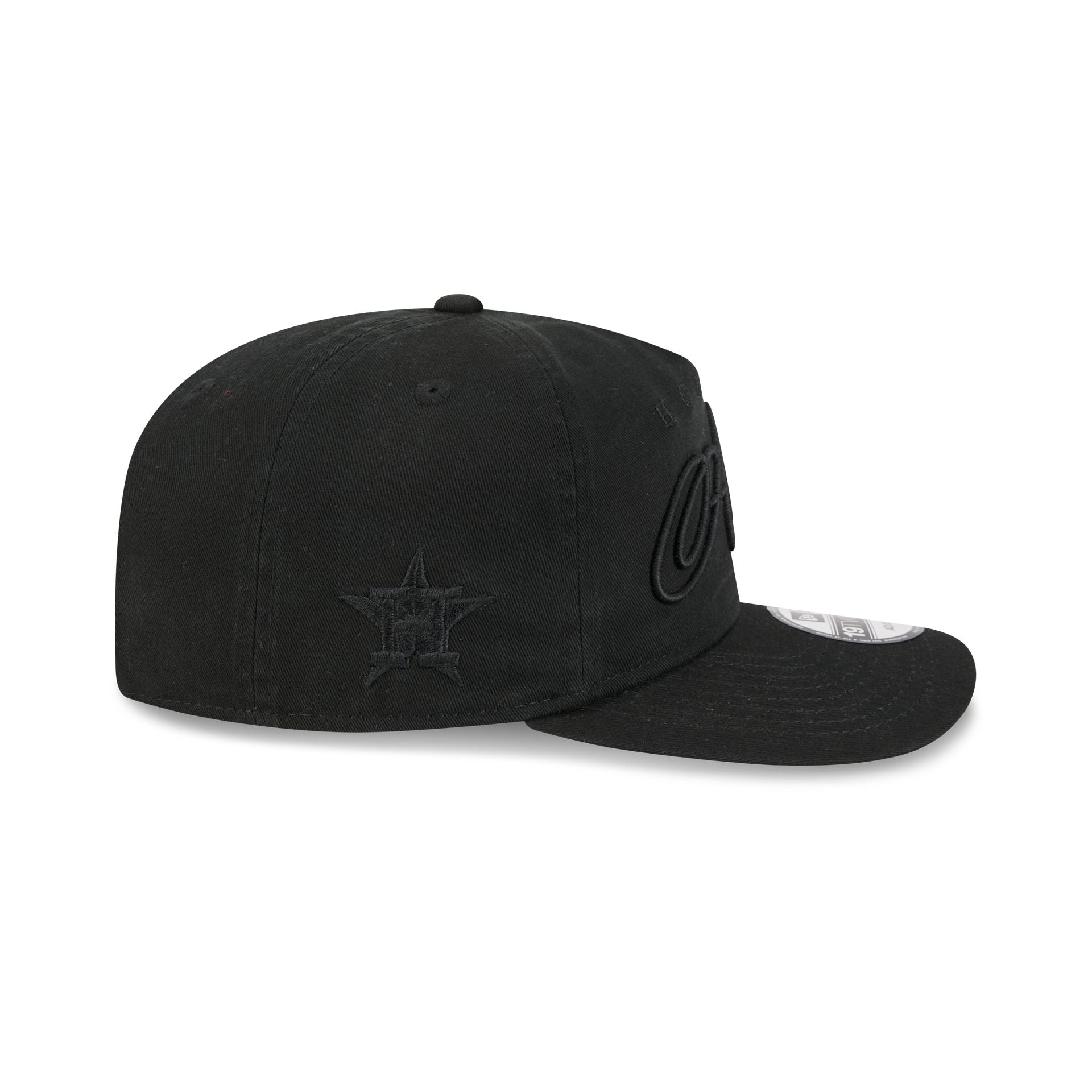 Houston Astros All Black Scripted 19TWENTY Adjustable Hat