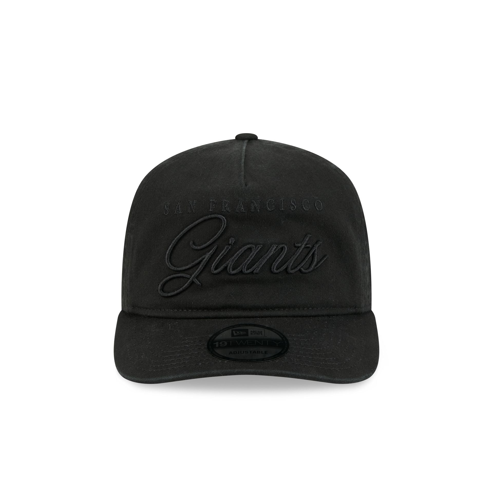 San Francisco Giants All Black Scripted 19TWENTY Adjustable Hat