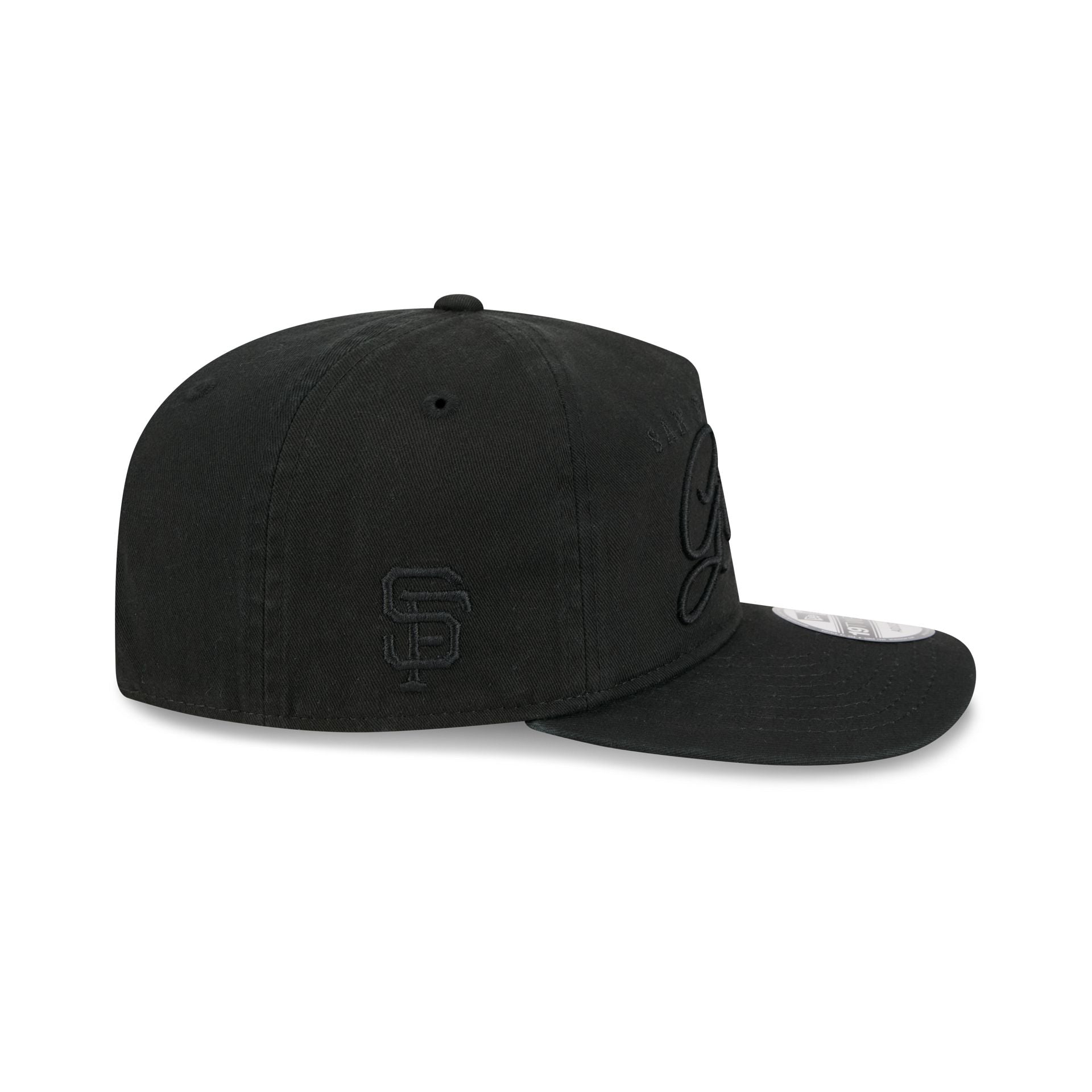 San Francisco Giants All Black Scripted 19TWENTY Adjustable Hat