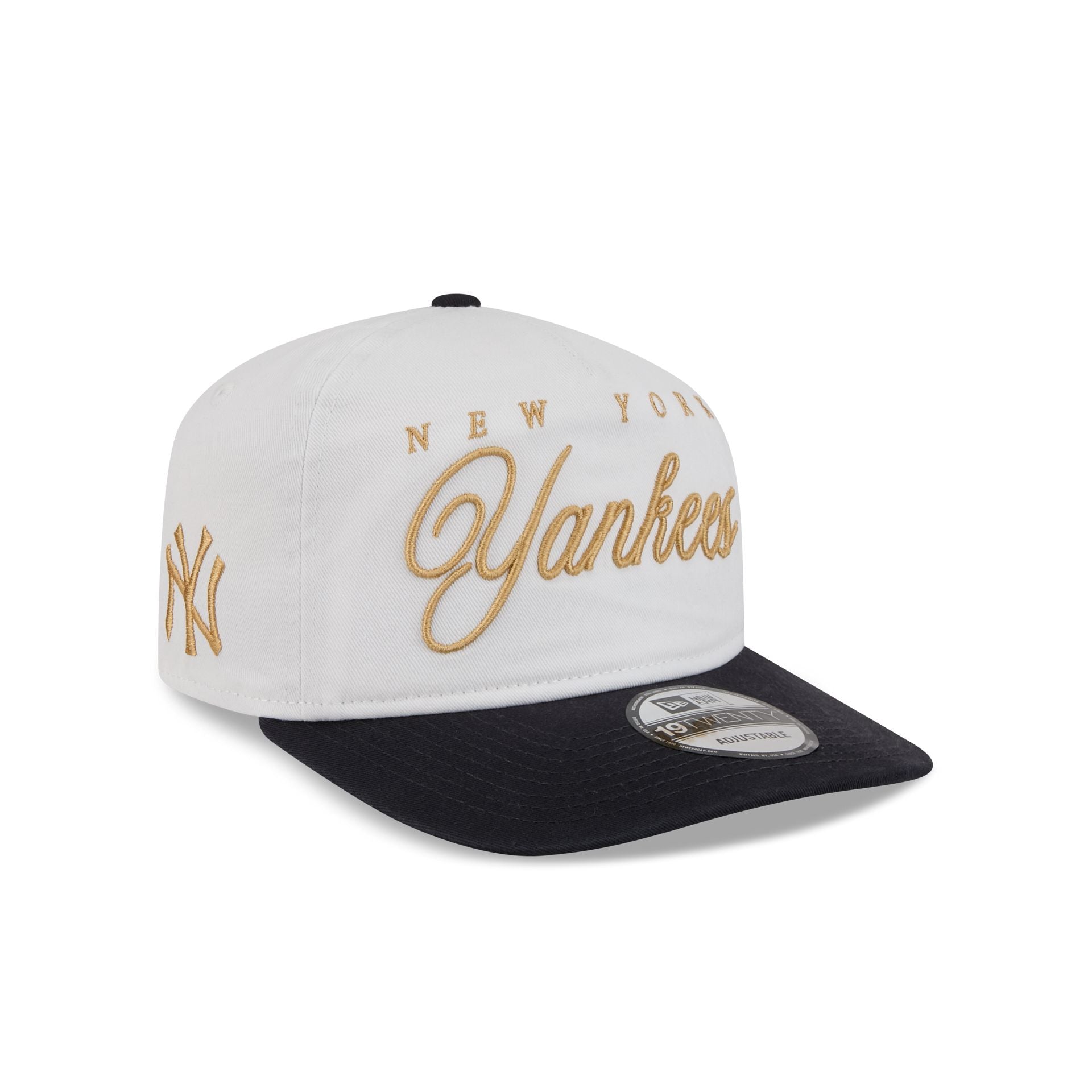 New York Yankees Gold Scripted 19TWENTY Adjustable Hat – New Era Cap