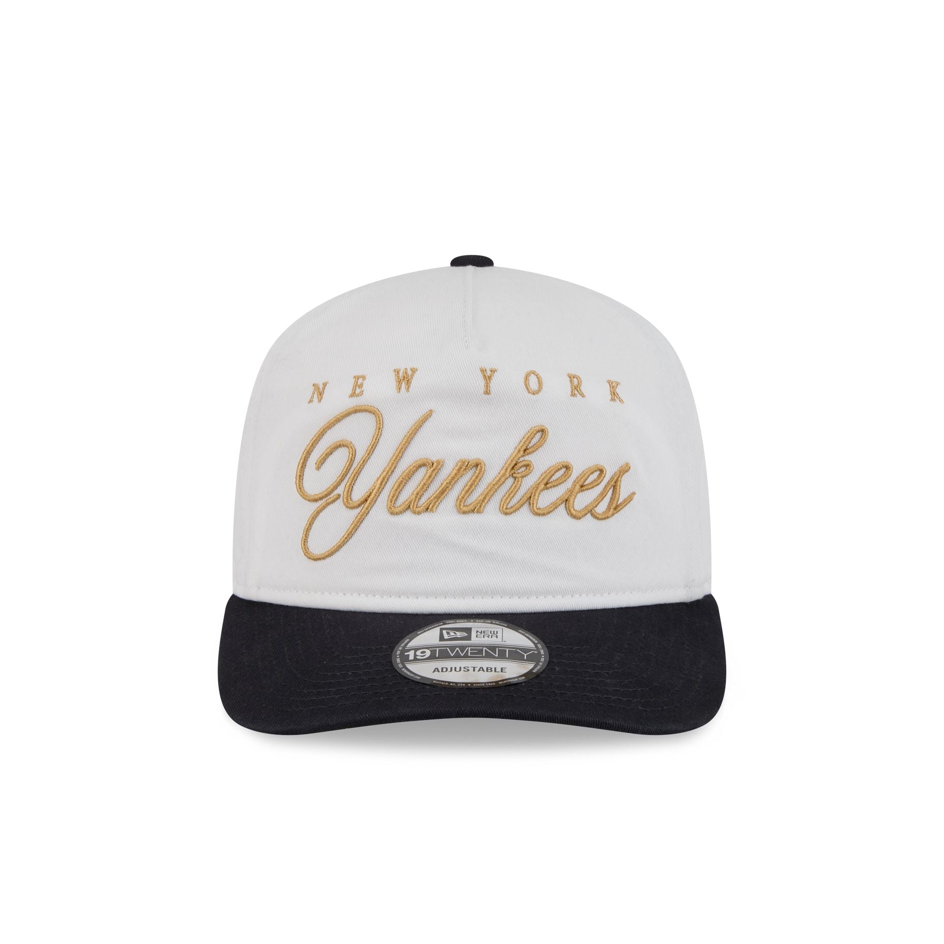 New York Yankees Gold Scripted 19TWENTY Adjustable Hat