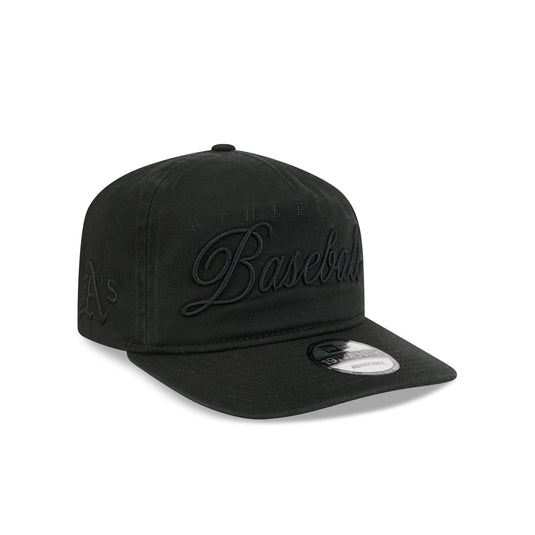 Athletics All Black Scripted 19TWENTY Adjustable Hat - New Era Cap