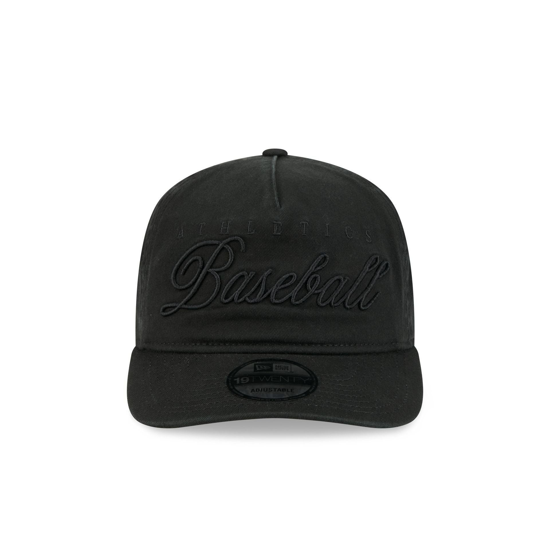 Athletics All Black Scripted 19TWENTY Adjustable Hat