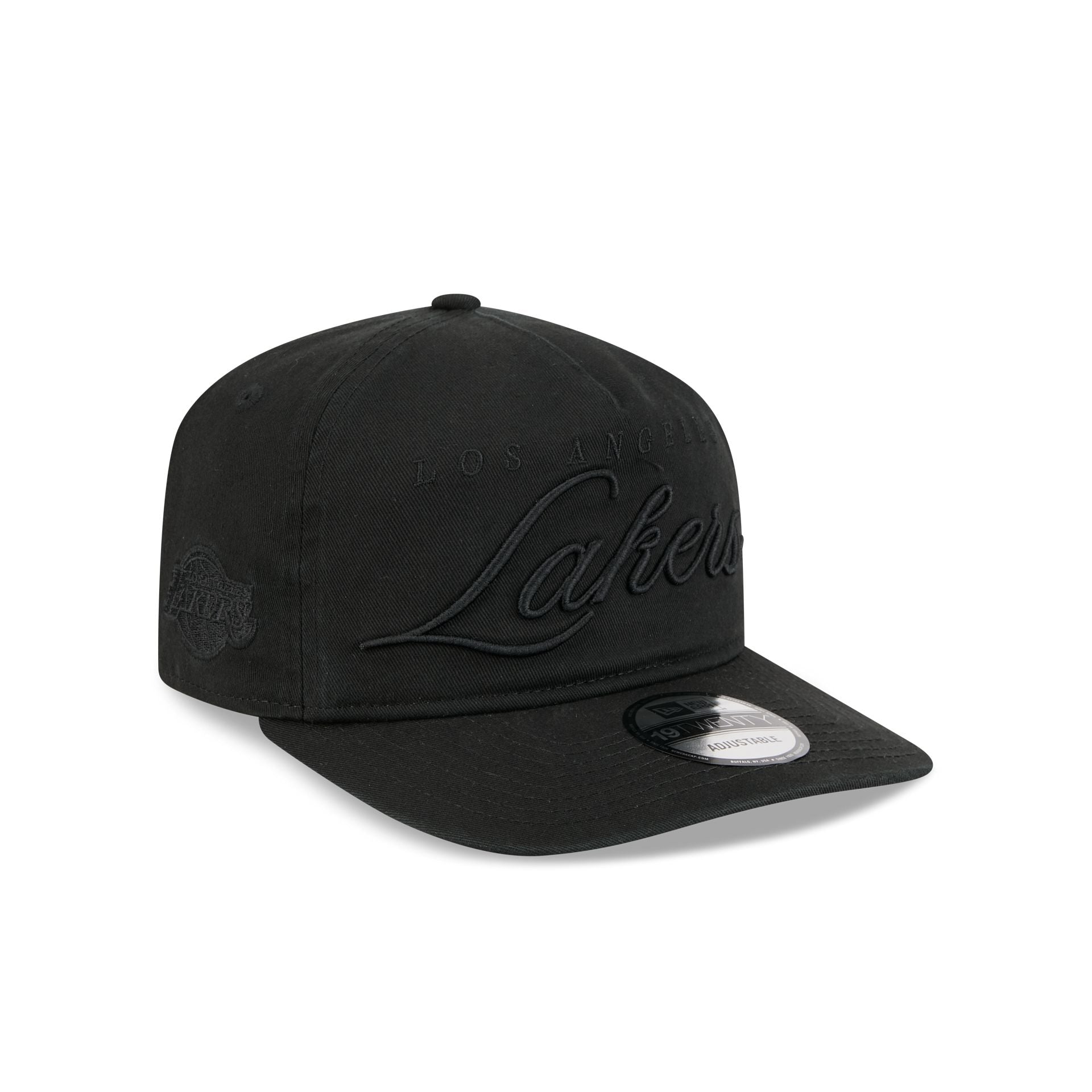 Los Angeles Lakers All Black Scripted 19TWENTY Adjustable Hat