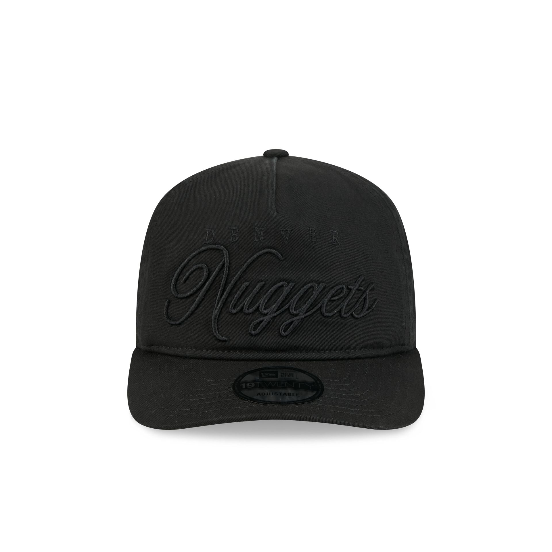 Denver Nuggets All Black Scripted 19TWENTY Adjustable Hat