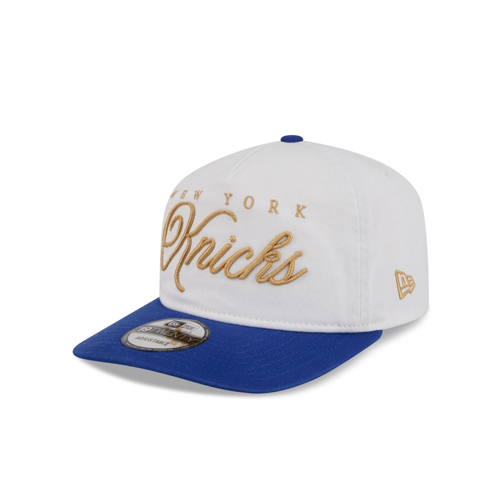 New York Knicks Gold Scripted 19TWENTY Adjustable Hat