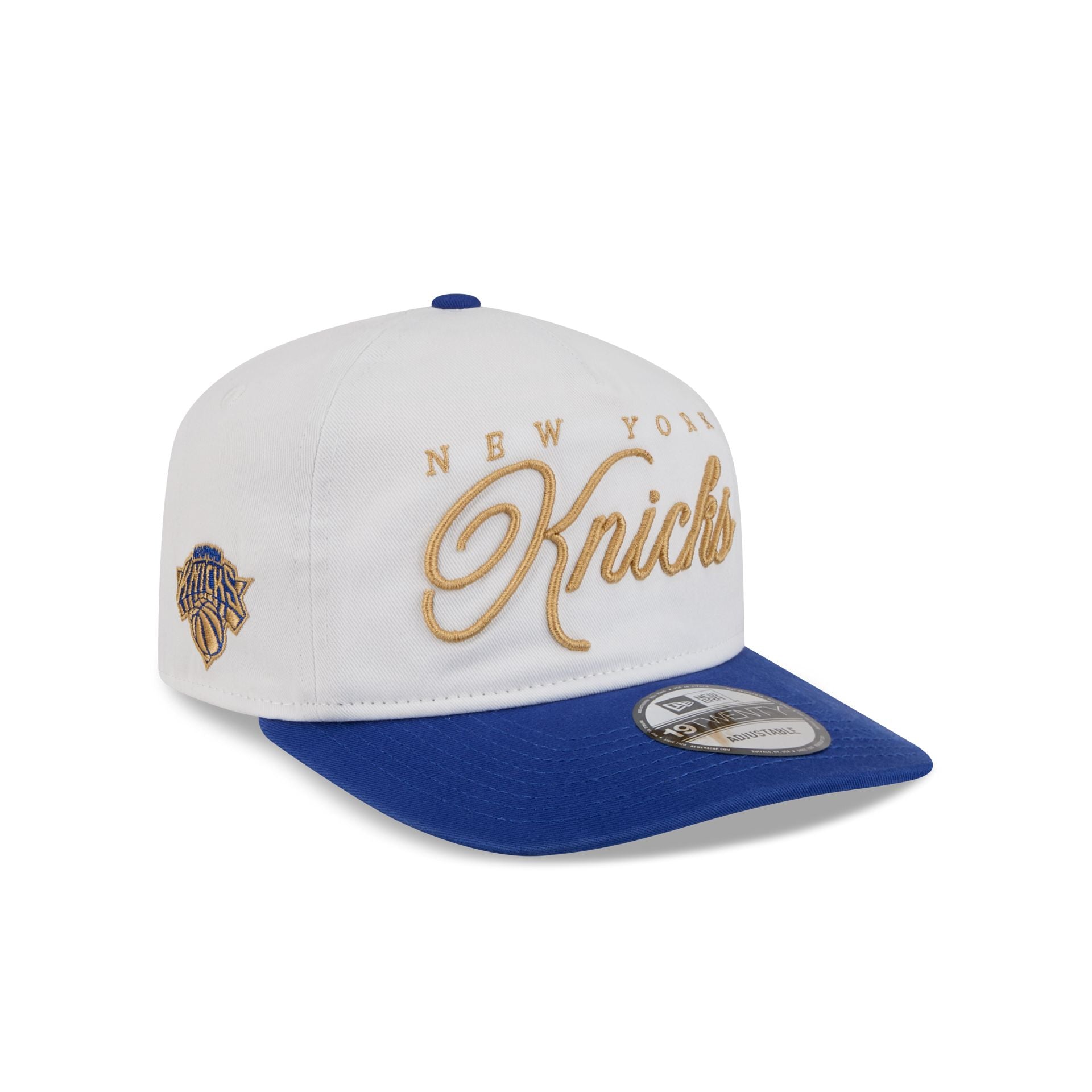 New York Knicks Gold Scripted 19TWENTY Adjustable Hat