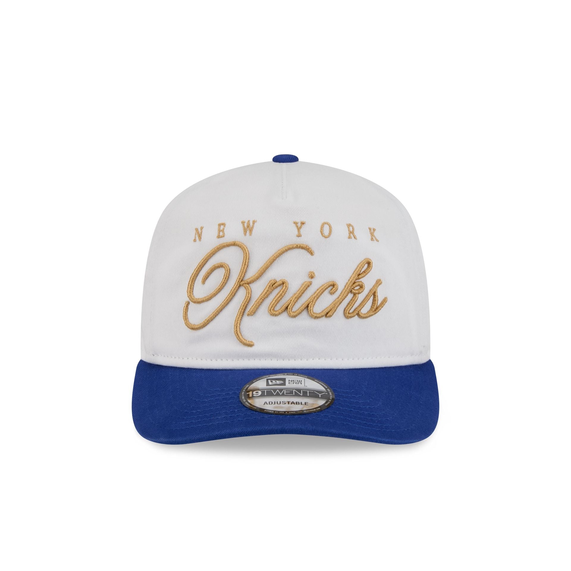 New York Knicks Gold Scripted 19TWENTY Adjustable Hat