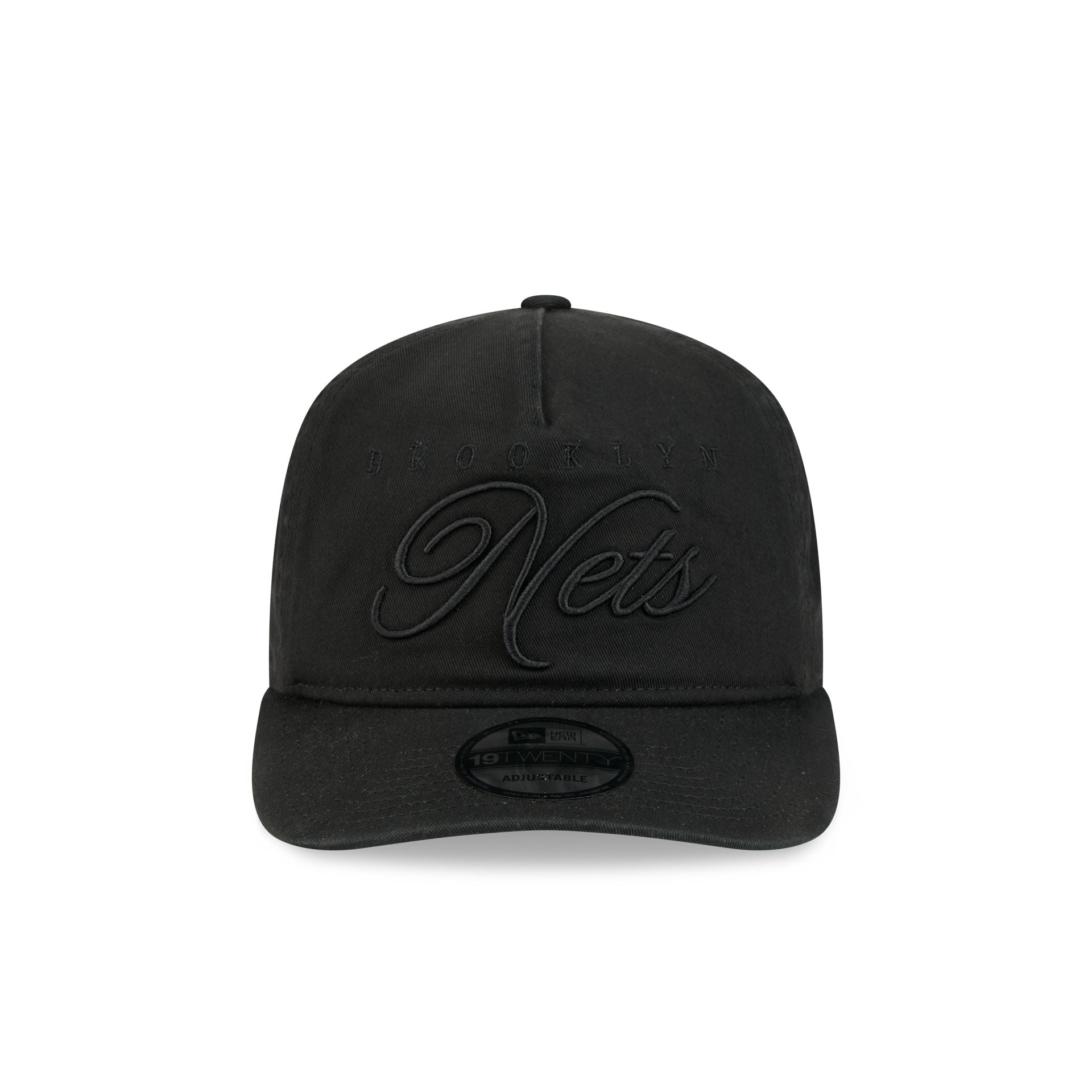 Brooklyn Nets All Black Scripted 19TWENTY Adjustable Hat