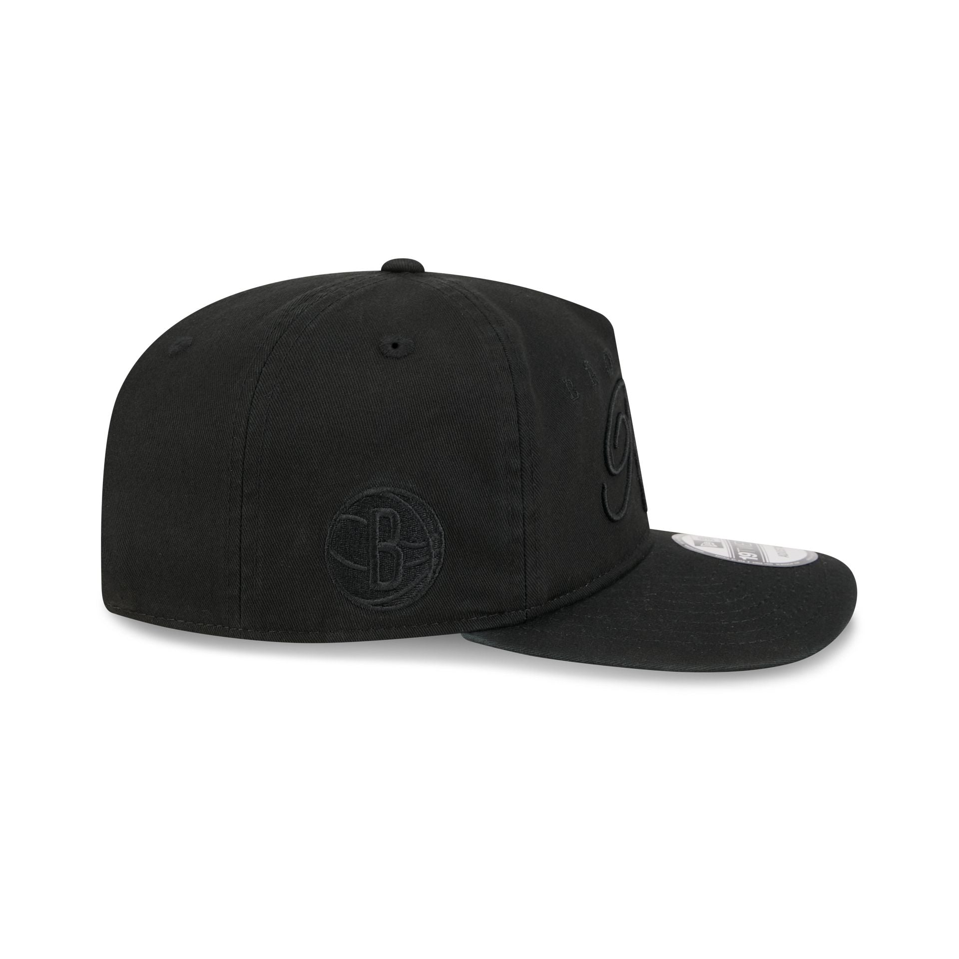 Brooklyn Nets All Black Scripted 19TWENTY Adjustable Hat