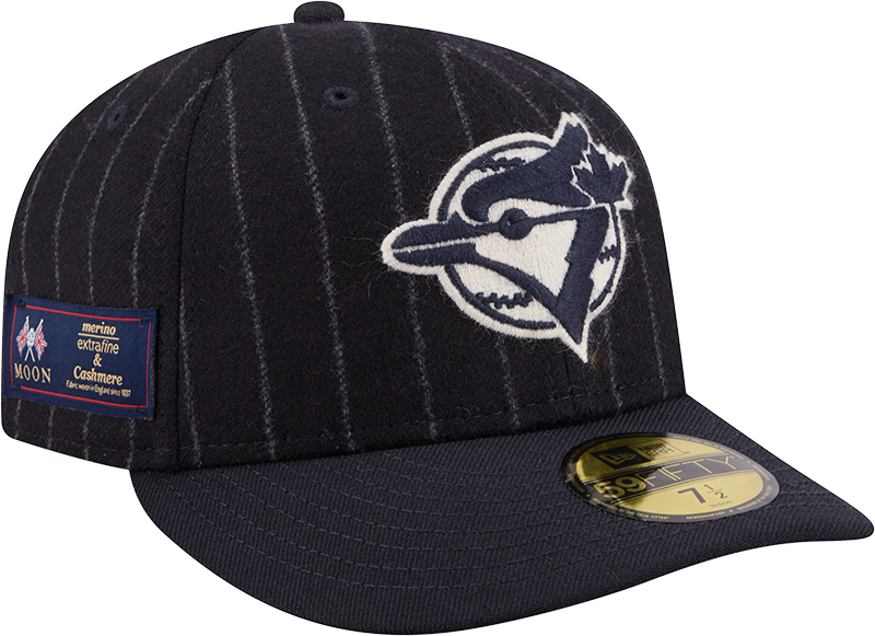 Toronto Blue Jays Pinstripe Merino & Cashmere Moon 59FIFTY Fitted Hat