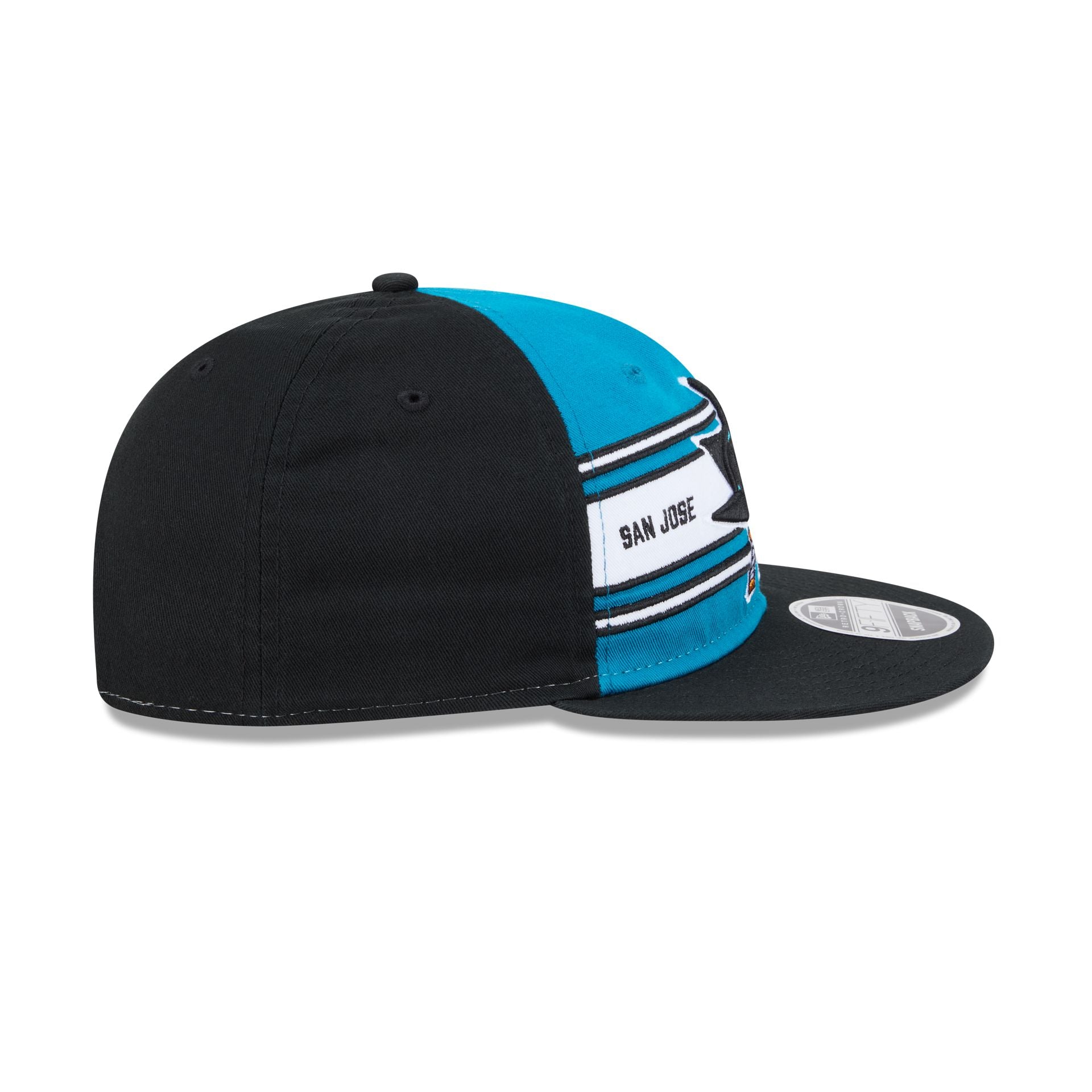 San Jose Sharks Team Stripes Retro Crown 9FIFTY Snapback Hat