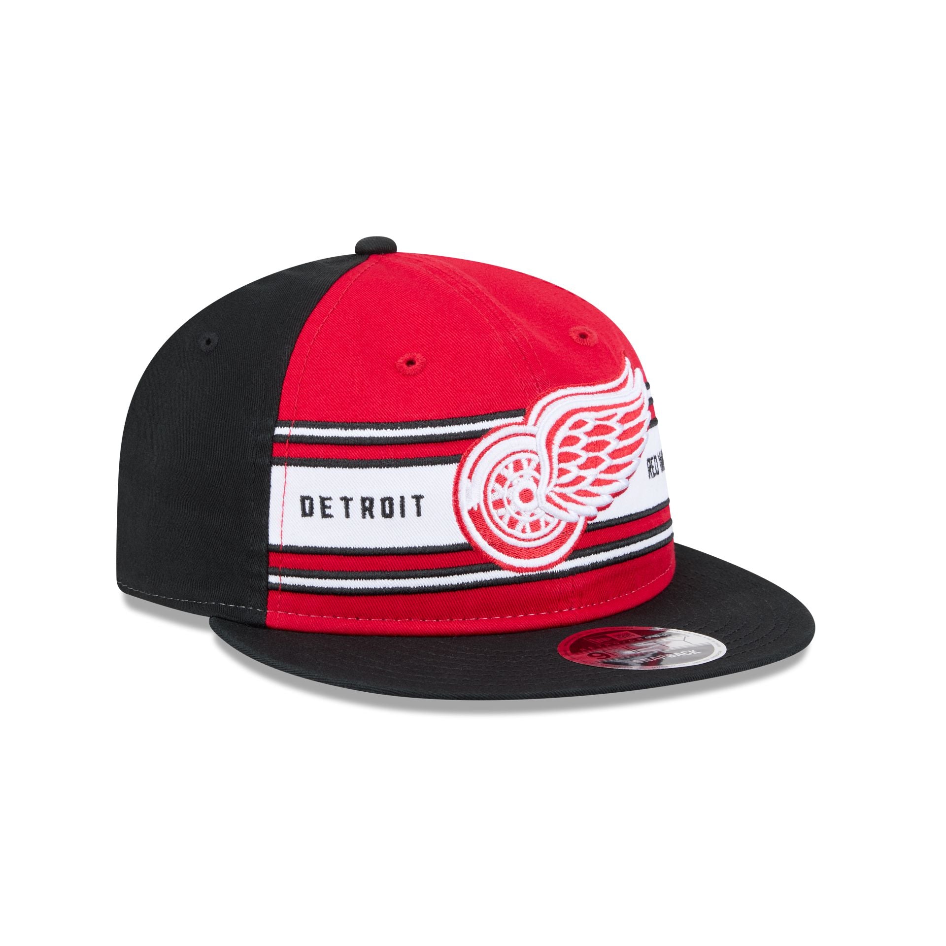 Detroit Red Wings Team Stripes Retro Crown 9FIFTY Snapback Hat