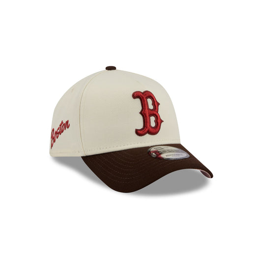Boston Red Sox City Script 9FORTY A-Frame Snapback Hat - New Era Cap
