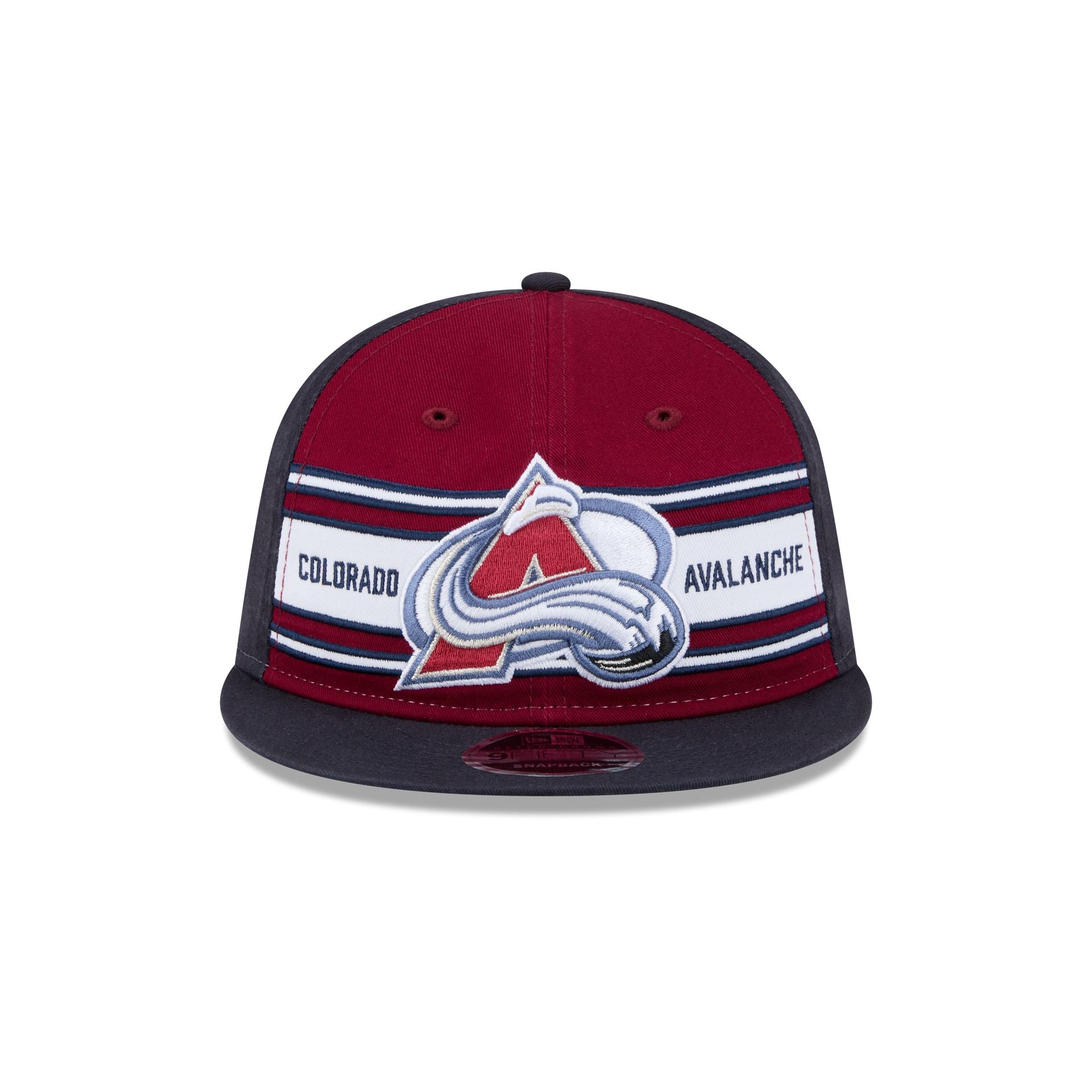 Colorado Avalanche Team Stripes Retro Crown 9FIFTY Snapback Hat