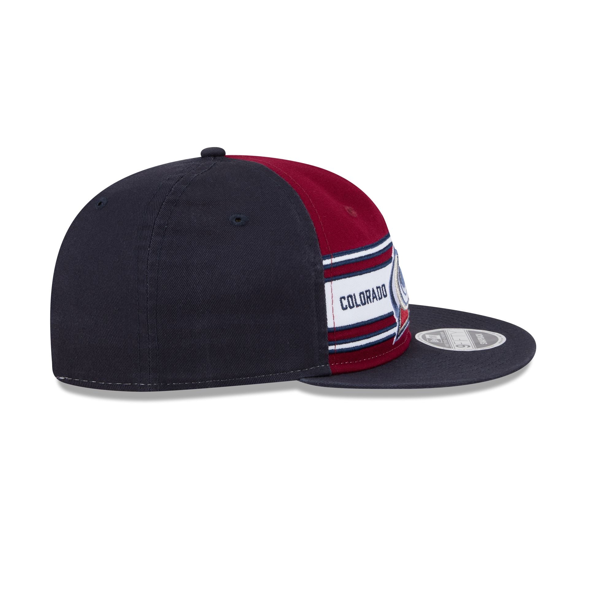 Colorado Avalanche Team Stripes Retro Crown 9FIFTY Snapback Hat