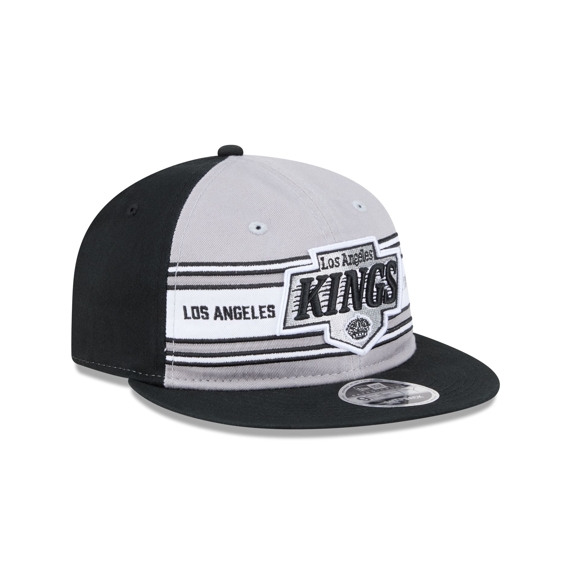 Los Angeles Kings Team Stripes Retro Crown 9FIFTY Snapback Hat